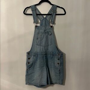 Vintage Lei Light Wash Jean Shortalls Overalls size medium